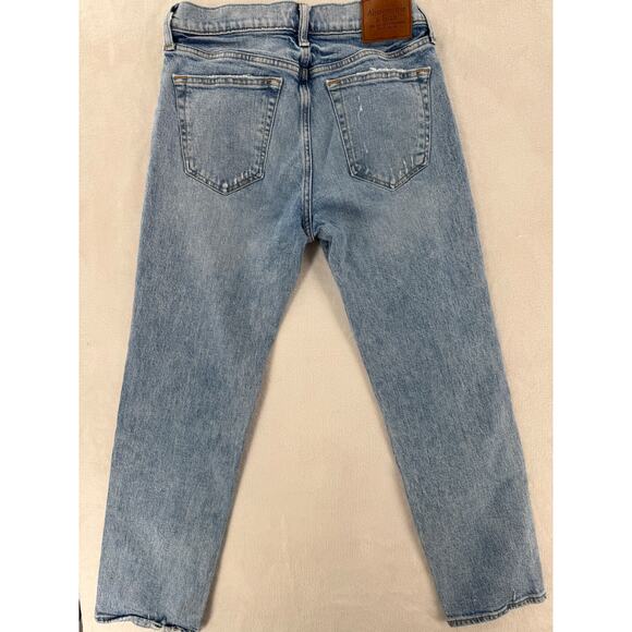 Abercrombie Fitch 90's Straight Jeans High Rise Denim 30 30x30 Vintage Stretch - Picture 4 of 11